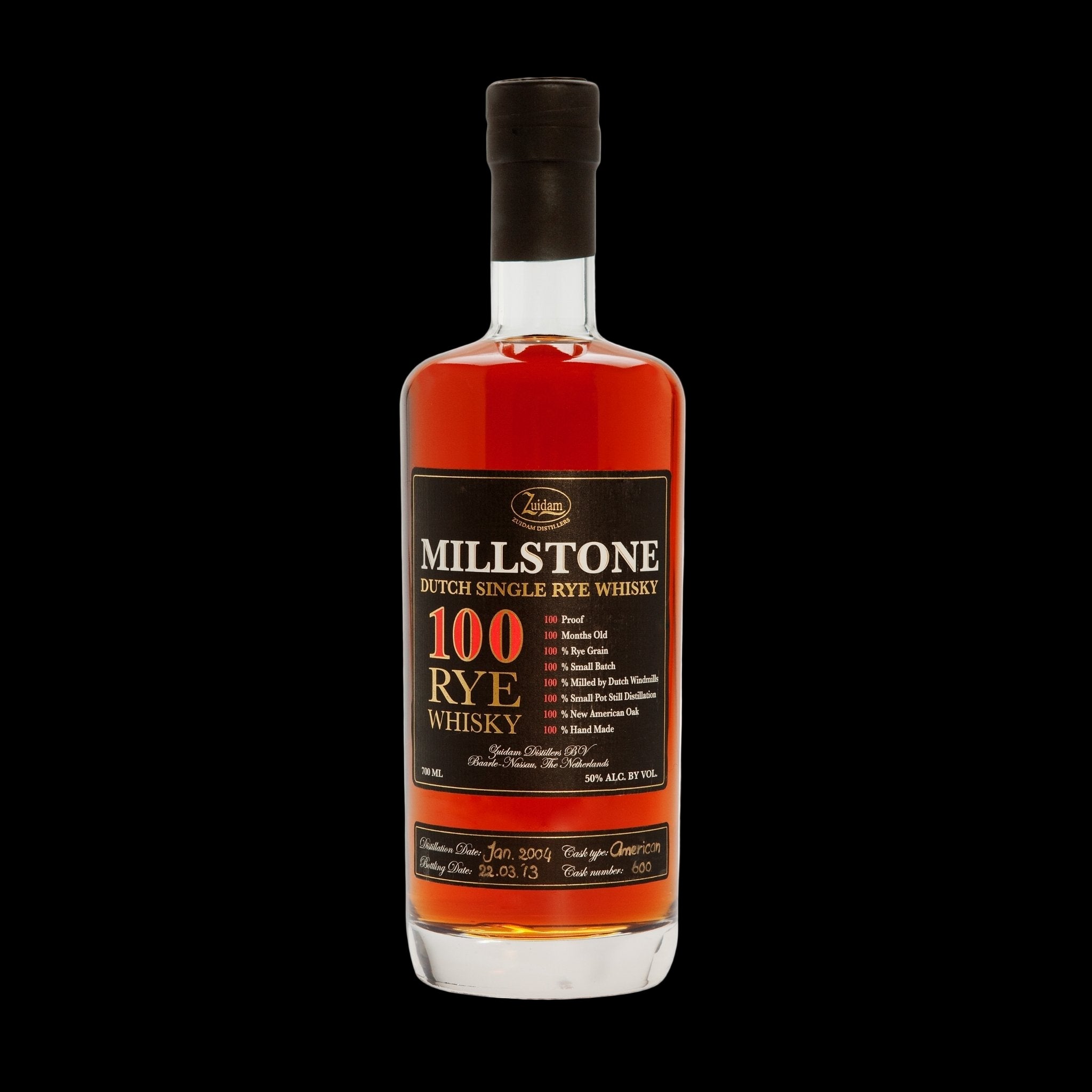 Millstone 100 Single Rye Whisky 50% 700ml